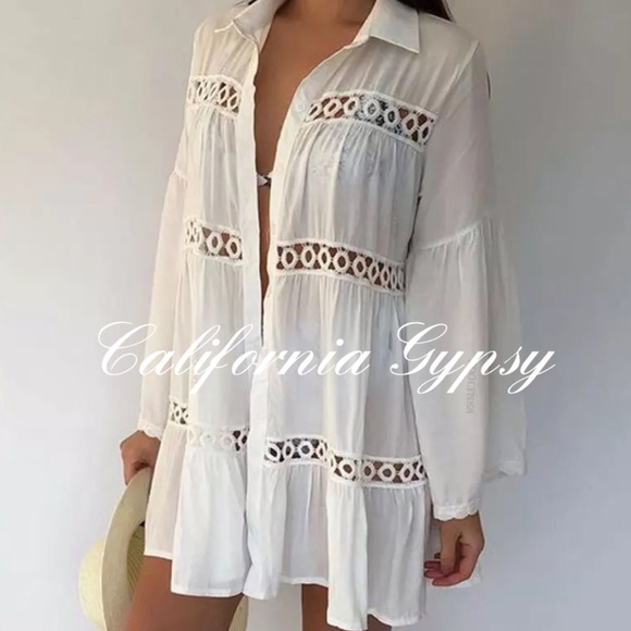 Bohemian Gypsy Mini Dress Coverup - Picture 5 of 13